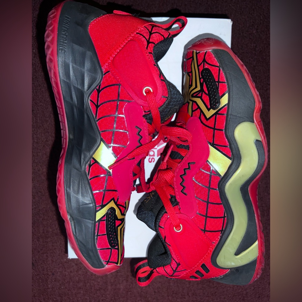 Boys’ Adidas Marvel x D.O.N. Issue #3 J 'Spider-Man' Sneakers, size 6